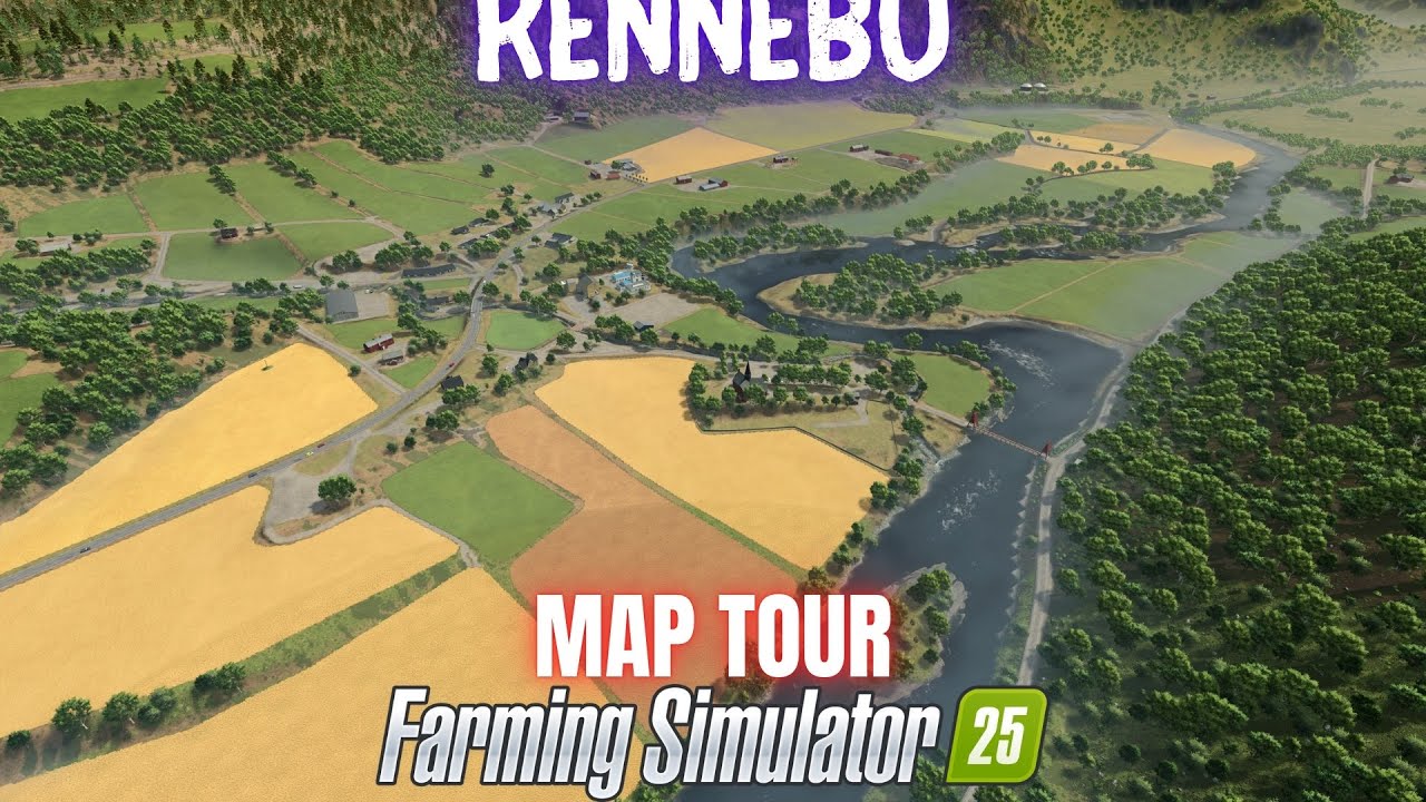 RENNEBU 25 - Wycieczka po mapie - Farming Simulator 25