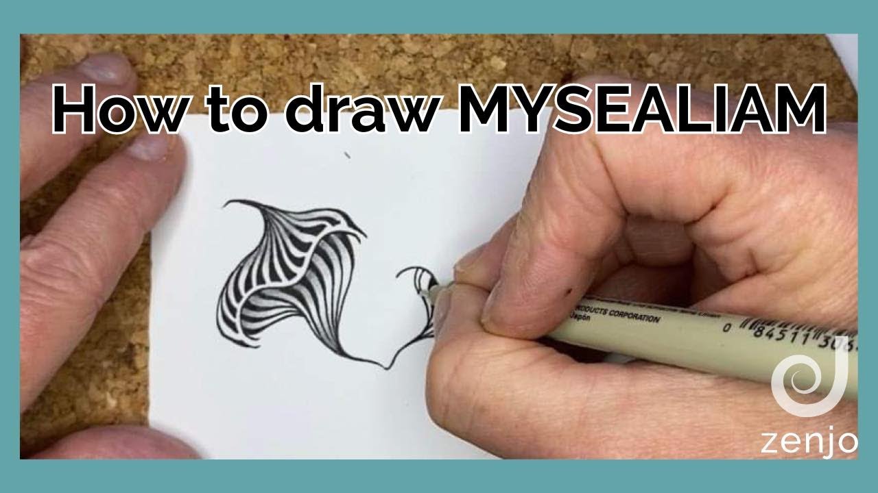 How to draw MYSEALIAM by Zentangle HQ