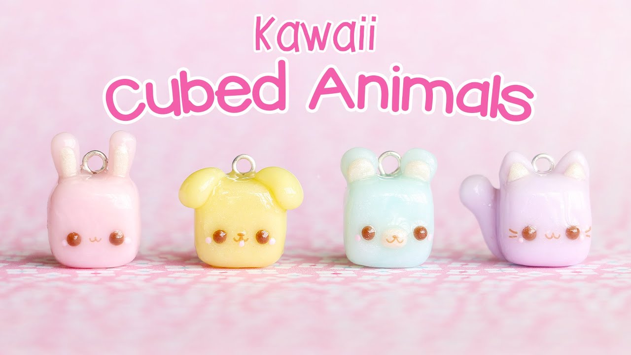 Kawaii Cubed Animals│4 in 1 Polymer Clay Tutorial