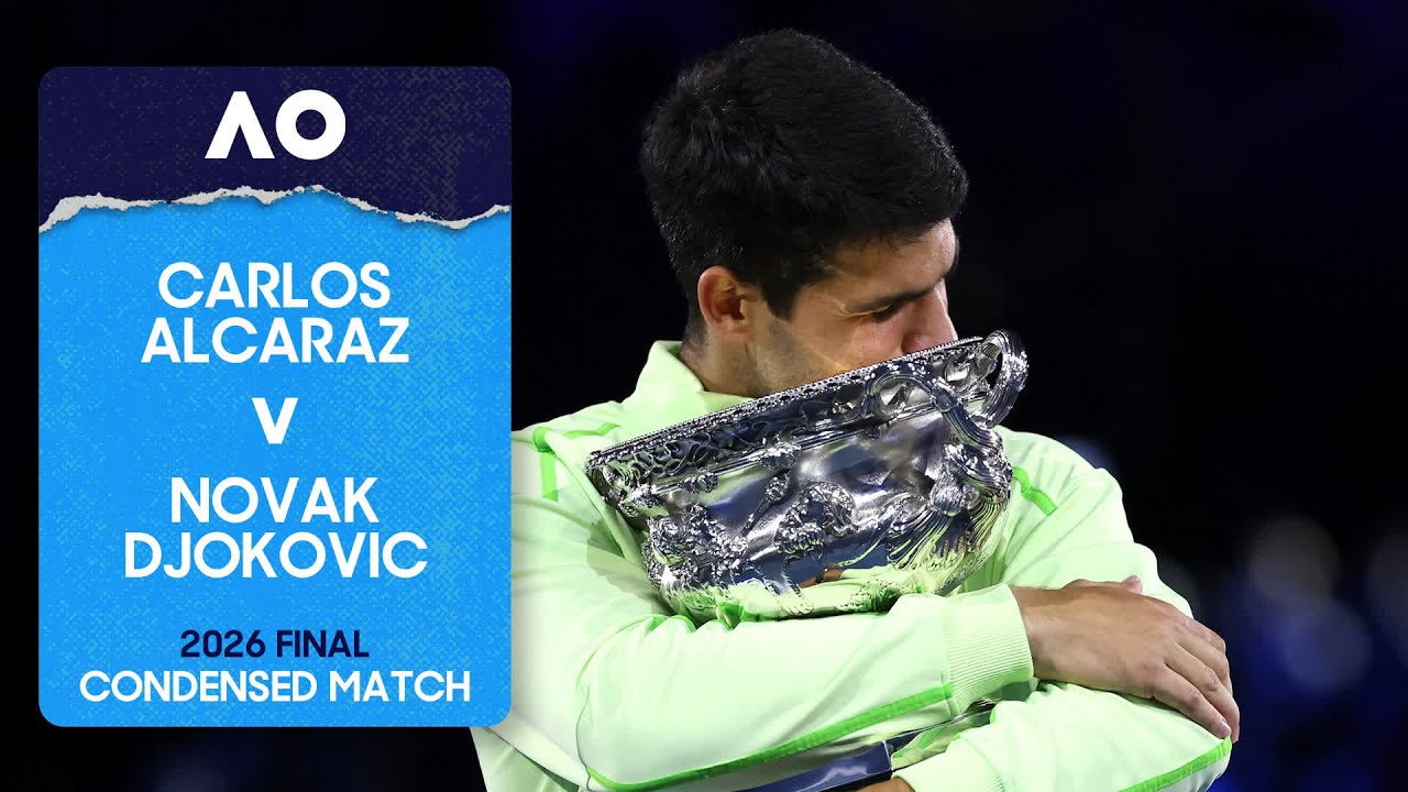 Carlos Alcaraz v Novak Djokovic Condensed Match | Australian Open 2026 Final