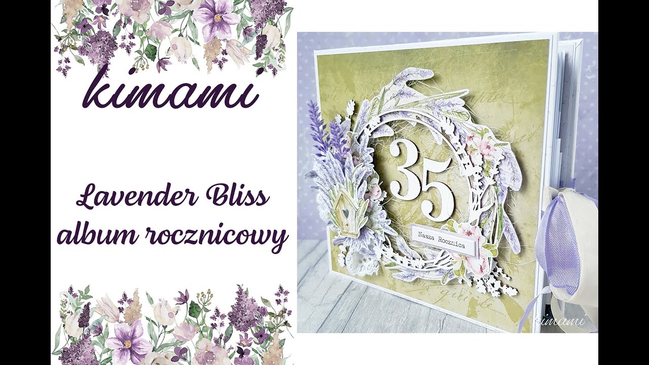 Lavender Bliss - album z okazji rocznicy ślubu - Craft O'Clock || kimami