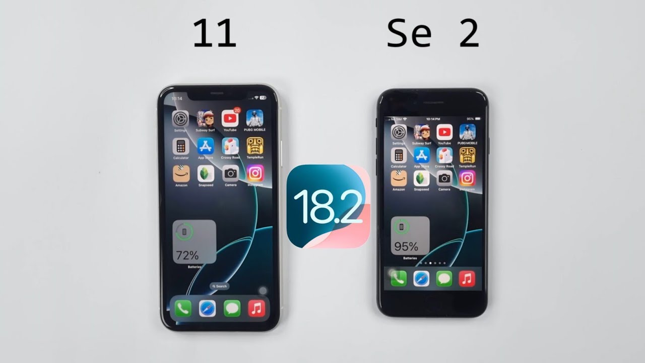 iOS 18.2 | iPhone 11 vs iPhone SE 2020 Speed Test