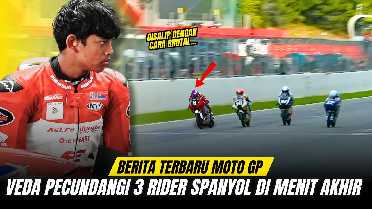 GEMPAR ‼️DETIK-DETIK VEDA EGA PERMALUKAN 3 PEMBALAP SPANYOL  DI GARIS FINISH !
