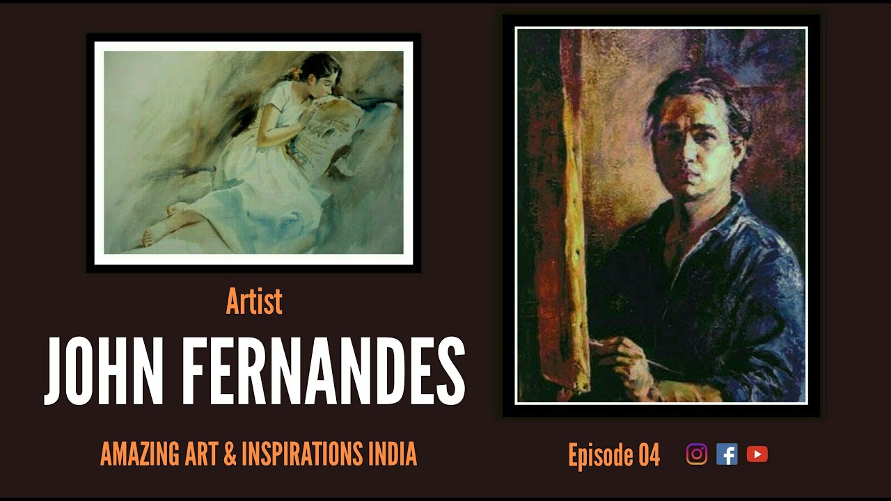 JOHN FERNANDES ARTIST Epi 04 | Watercolor portrait Painting | AMAZING ART & INSPIRATIONS
