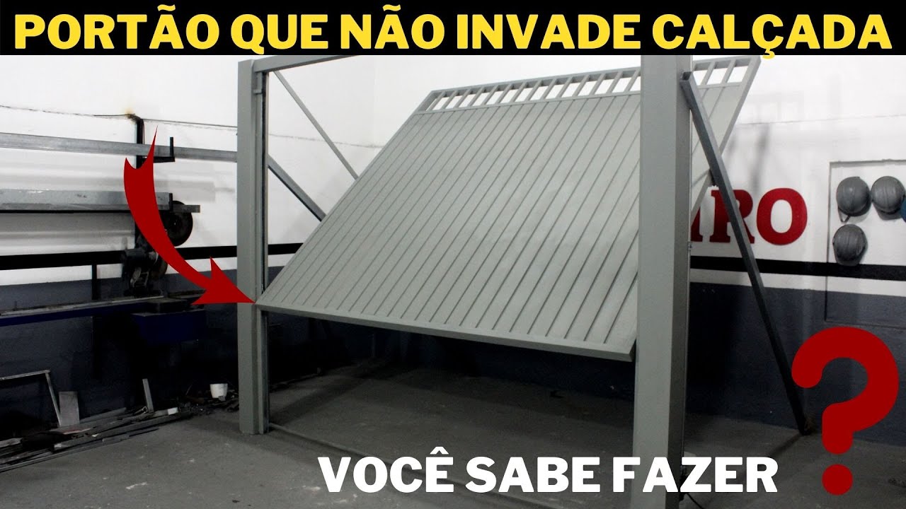 Portão Basculante que NÃO invade calçada - Dentro das Normas do Estado