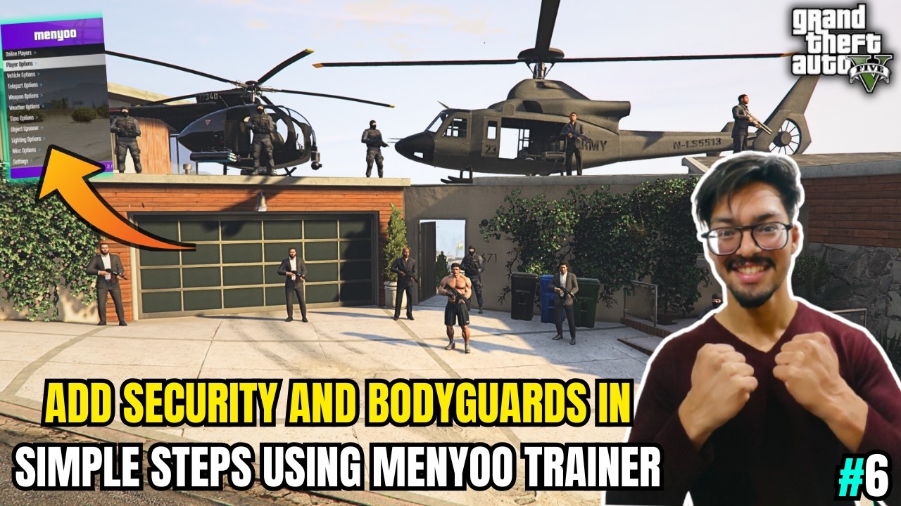 Add Security and Bodyguards in Simple Steps Using Menyoo Trainer II Mod Gta 5 #6