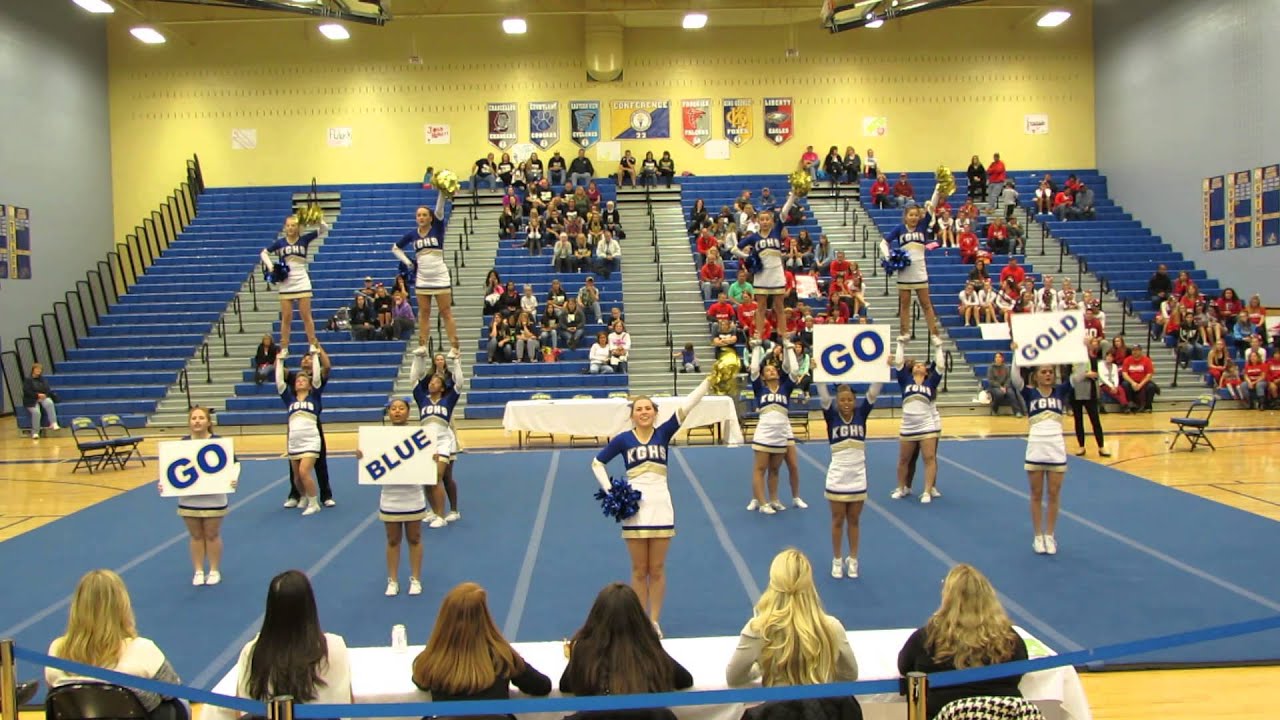 King George FOXES High School Cheer Competition Region 4A North Finale Performance Champions 1Nov14