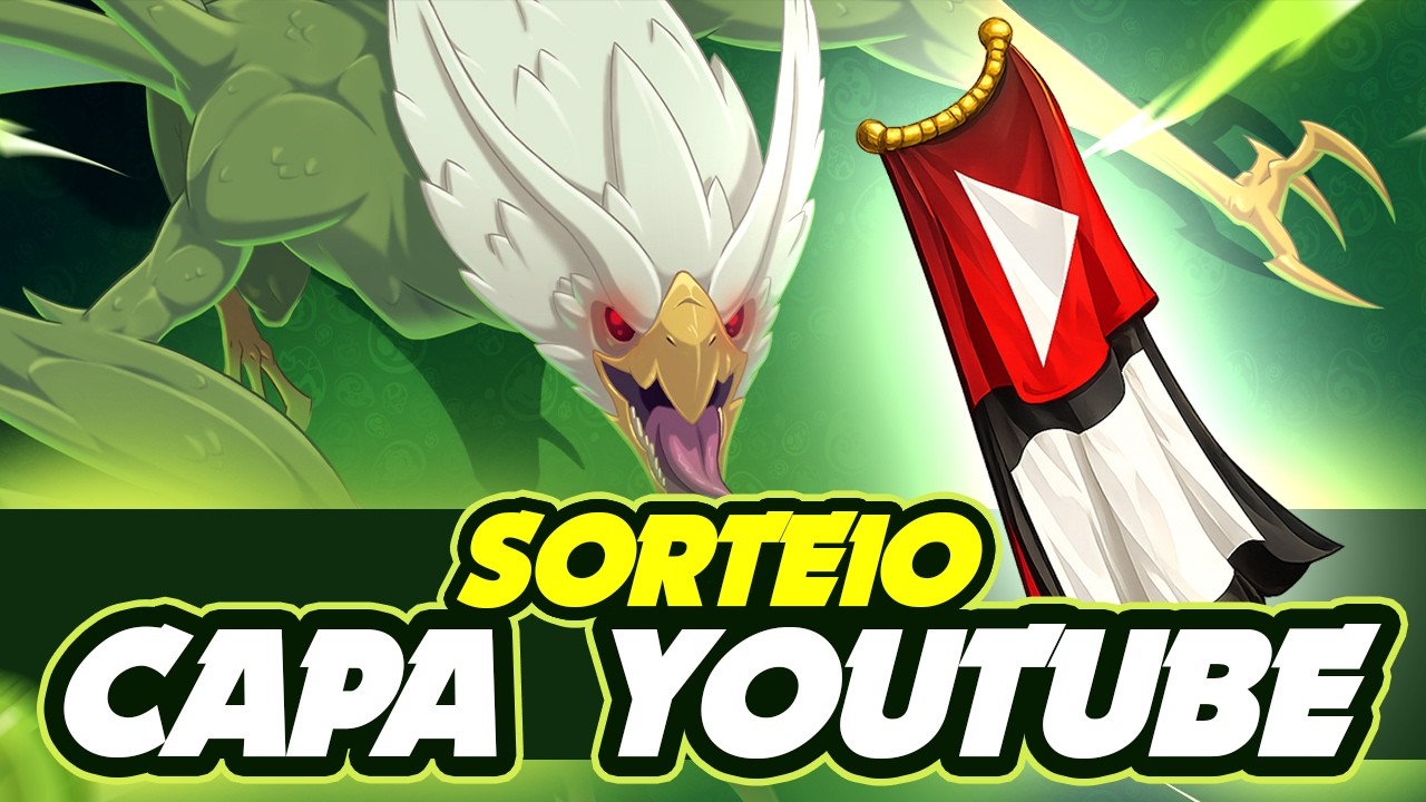 SORTEIO CAPA YOUTUBE + GANHE 4 FICHAS ESMERALDA