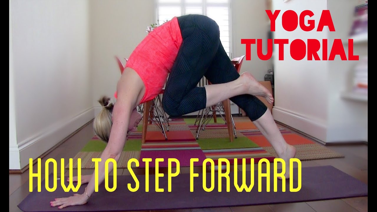 TRANSITION: How To Step Forward From Downward Dog to Low Lunge // Tutorial