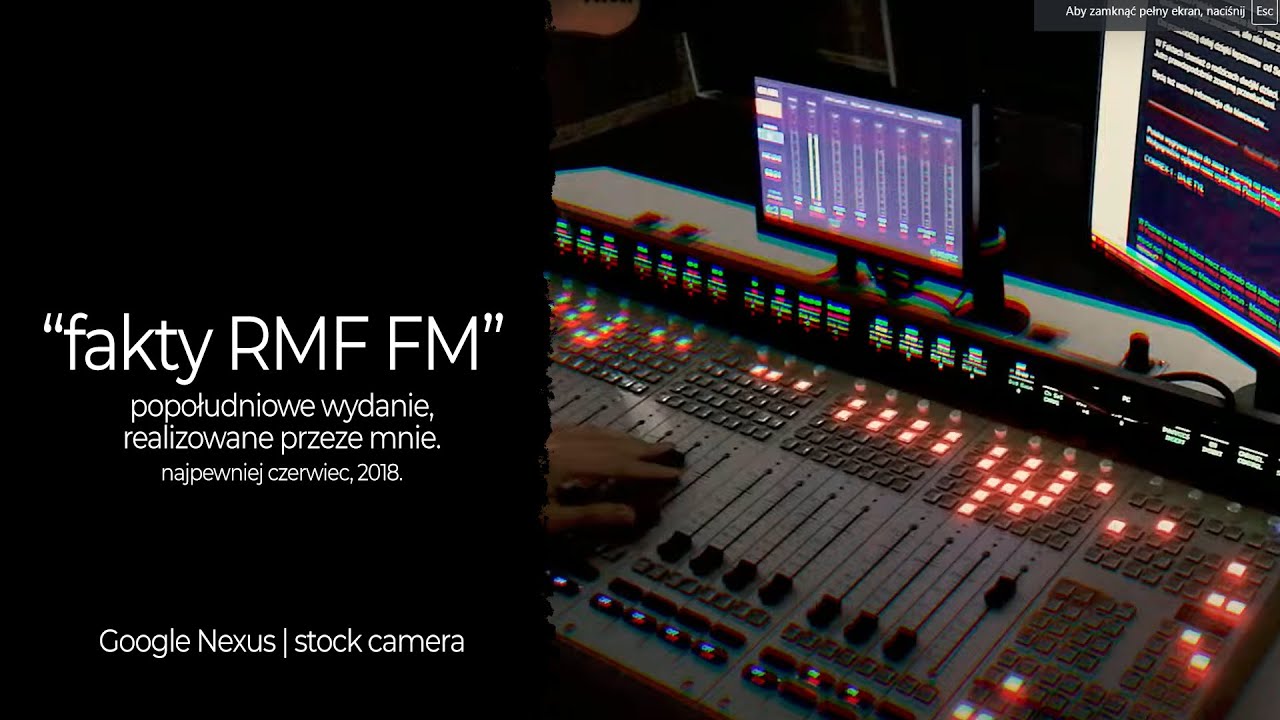 Fakty RMF FM - playthrough, czyli realizacja w radiu 