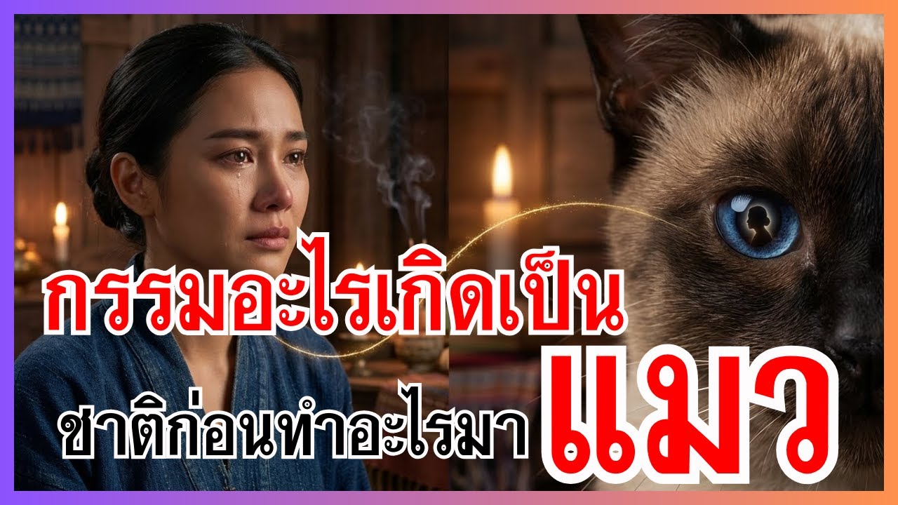 แมวชาติก่อนทำอะไรมา? เปิดภูมิหลังสัตว์เลี้ยงแสนรักตามหลักกฎแห่งกรรม #ธรรมเบาใจ #แมว #ทาสแมว