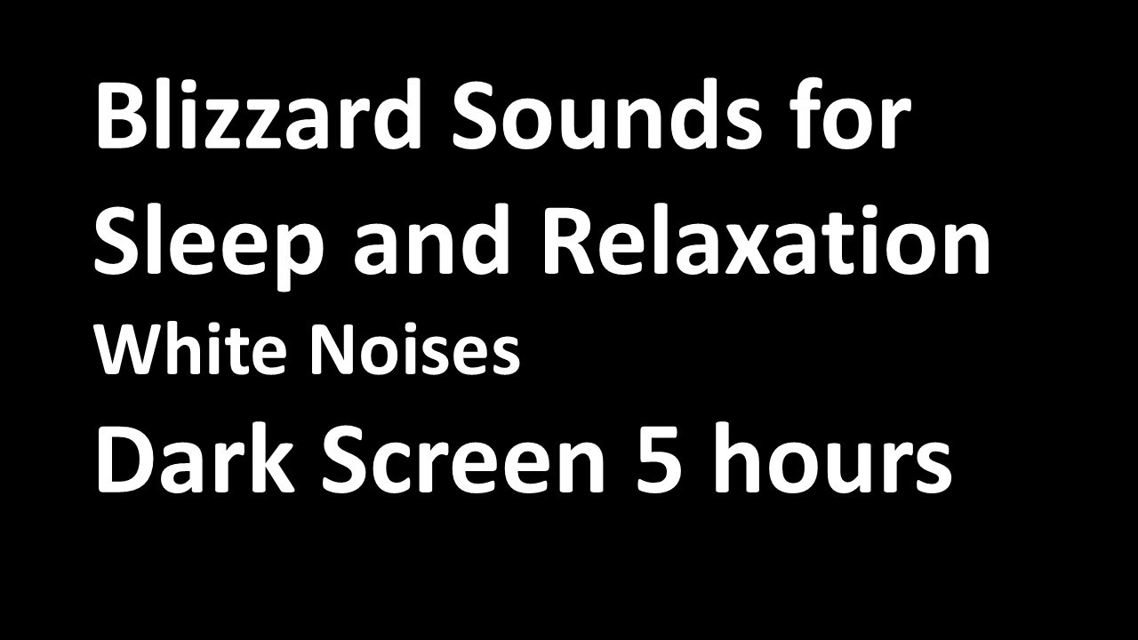 Blizzard Sounds for deep sleep, relaxing, healing, meditating and stress relief