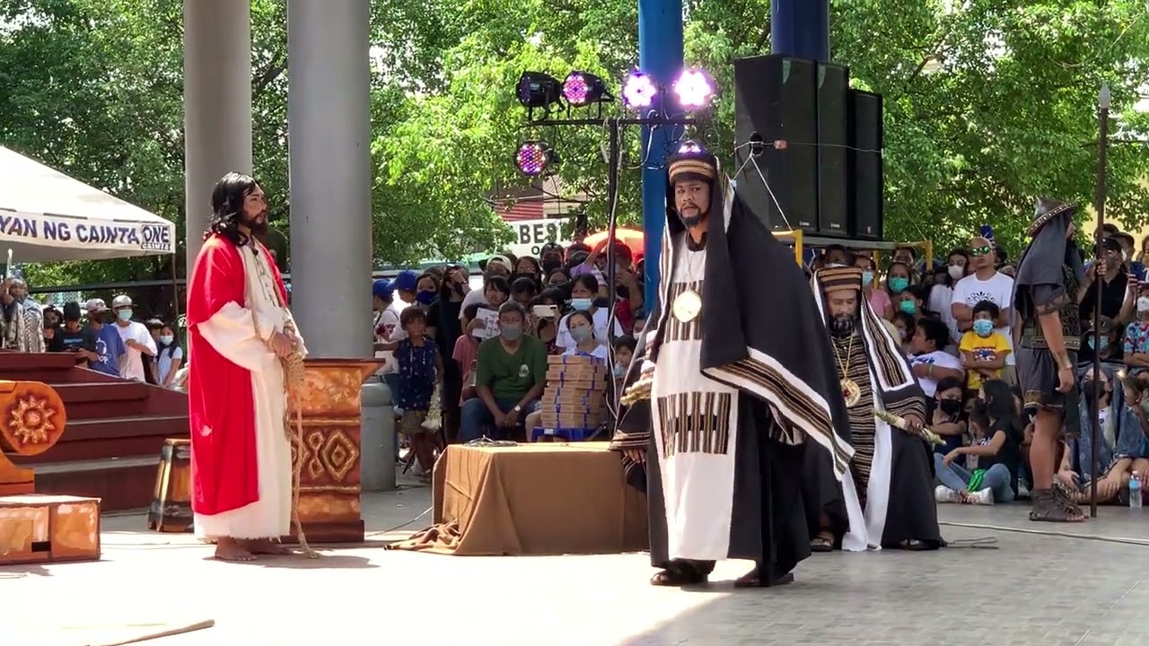 Cainta Liwasan - Krus sa nayon ksni - Ang Depensa  holy week lenten 2022