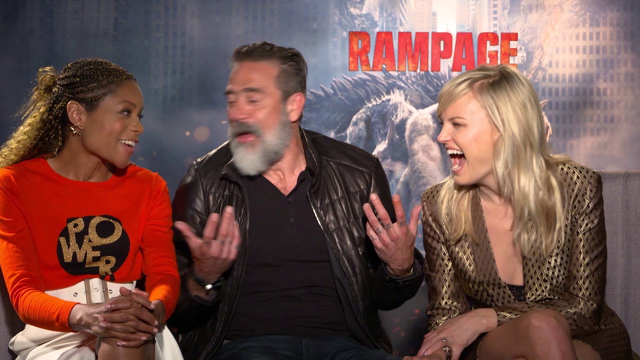 Rampage Interview: Jeffrey Dean Morgan, Naomi Harris, and Malin Akerman