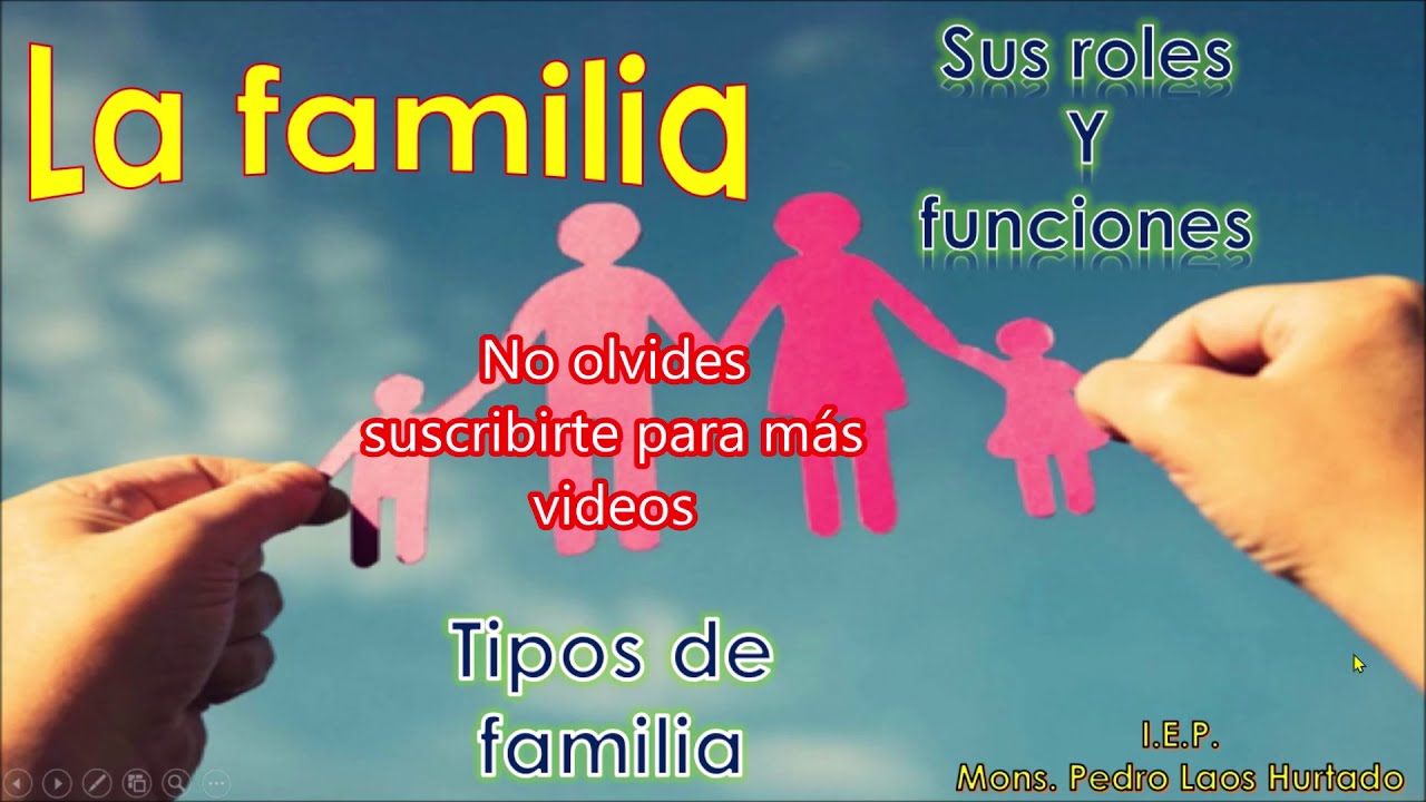LA FAMILIA sus funciones, roles y tipos