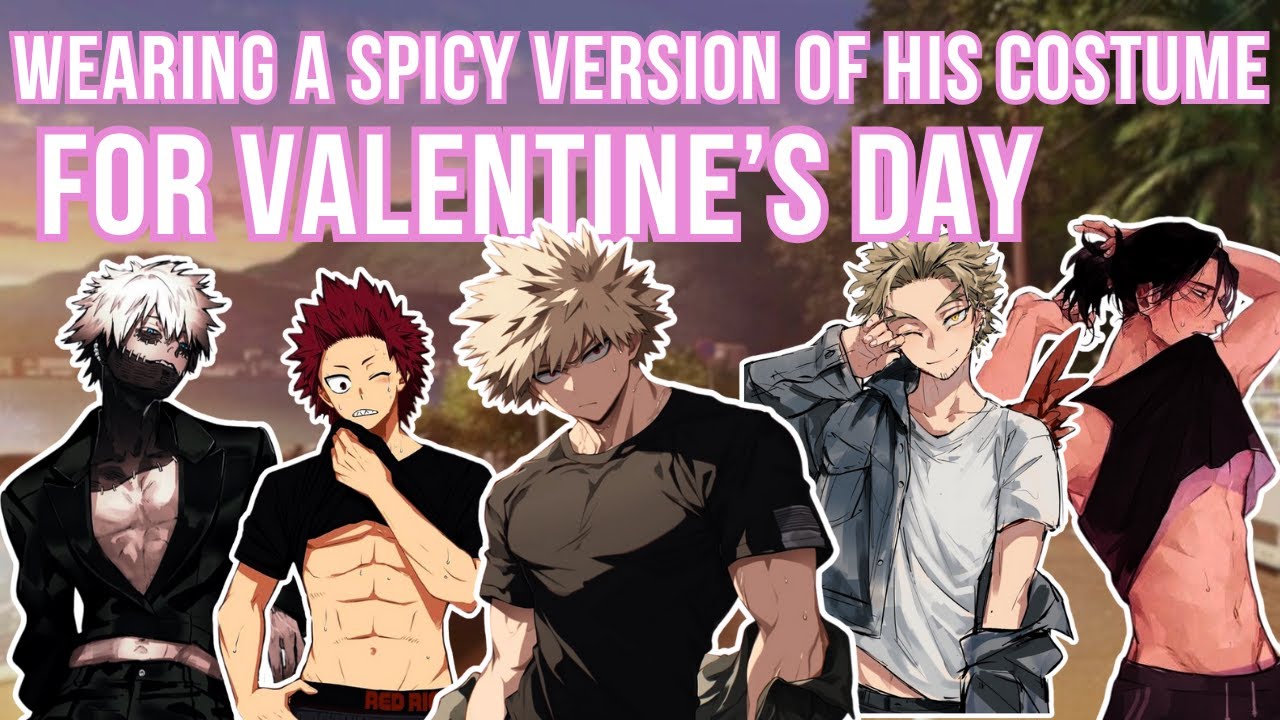 Wearing a Spicy Version of his costume for Valentine's day (Might put the continuation on Tumblr)