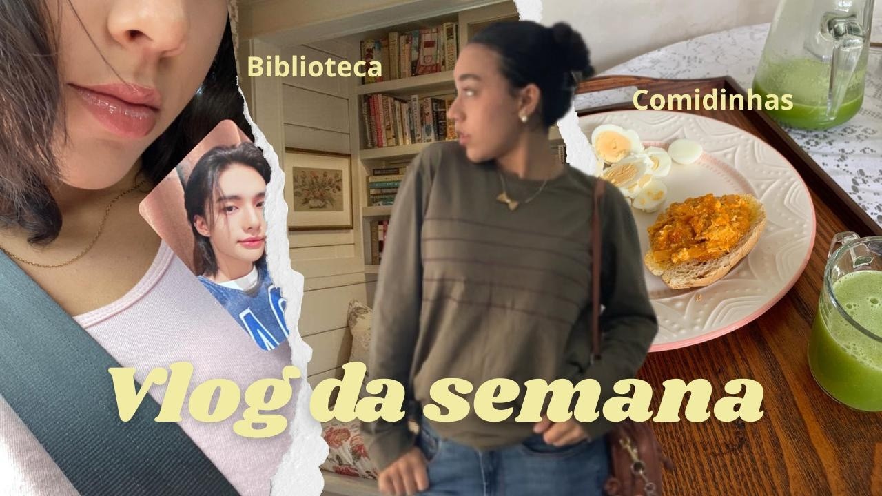 Rotina real da semana: tentando ser a minha melhor versão, biblioteca e comidinhas✨
