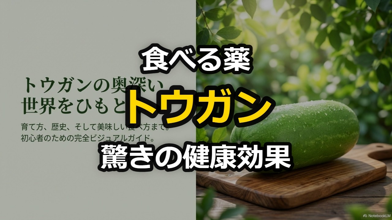 【完全保存版】トウガン栽培の極意と驚きの健康効果：種まきから「食べる薬」の活用術まで徹底解説！