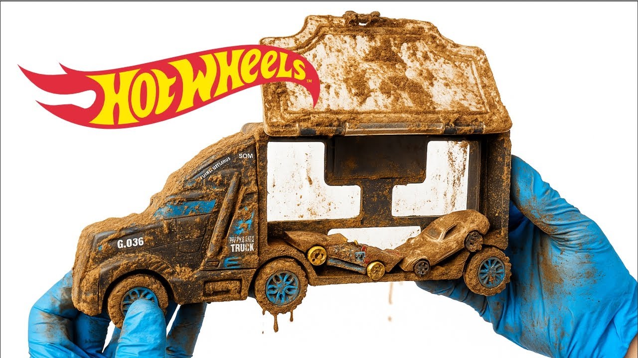I cleaned the dirtiest Hot Wheels asmr cleaning