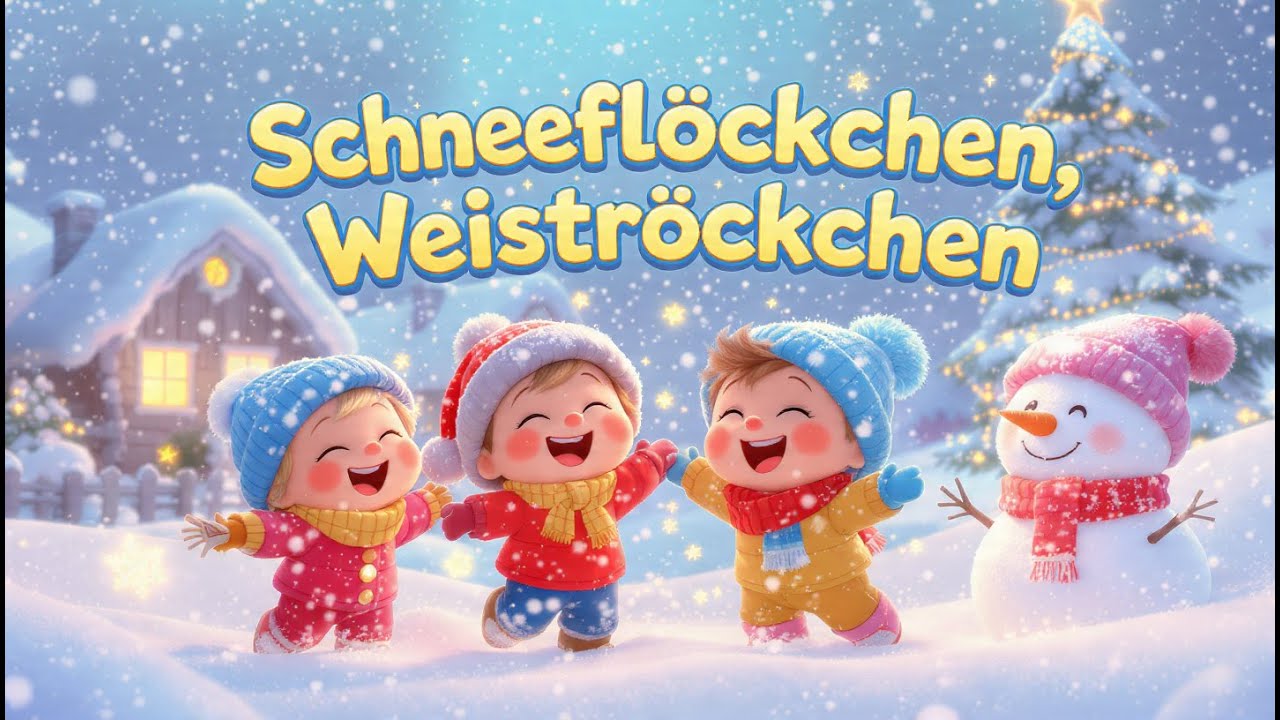 ❄️ Schneefl&ouml;ckchen, Wei&szlig;r&ouml;ckchen 🌨️ S&uuml;&szlig;es Winterlied f&uuml;r Kinder 🎶 Weihnachtslied 2025