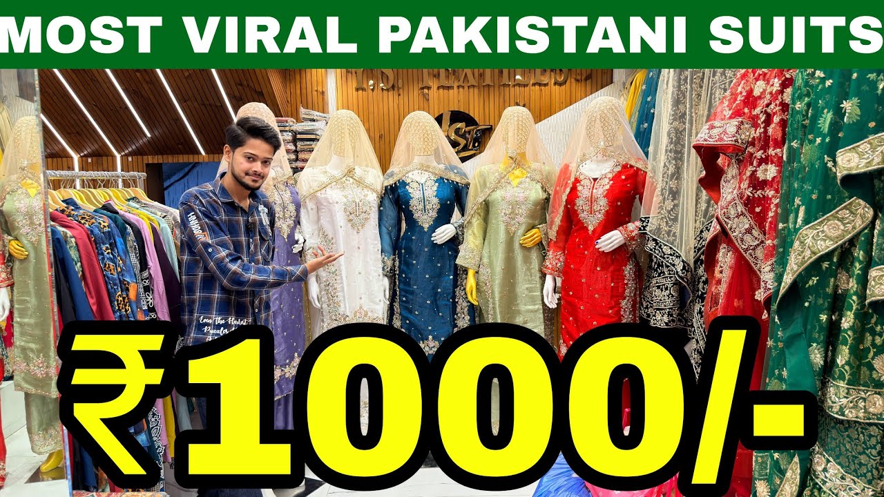 Most Trending JimmyChoo Pakistani suits ₹1000 Only/- At Y.S Wedding Mall Khilwath hyderabad 