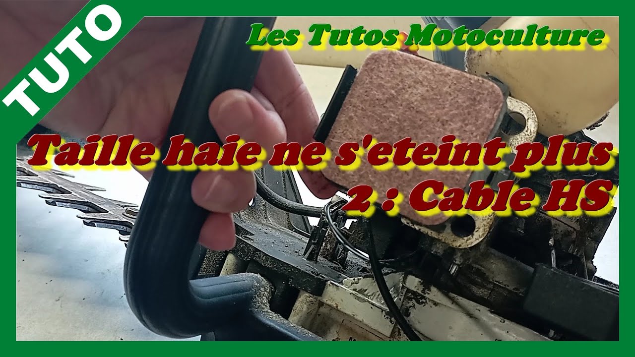 Taille haie Stihl HS75 , ne s'éteint plus 2/4 ( Fil HS )