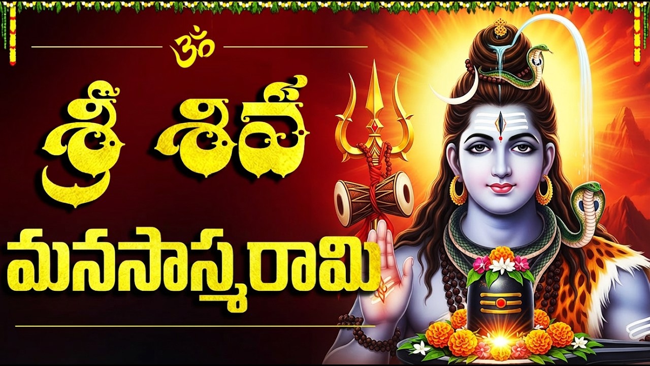 శివ మనసాస్మరామి వింటే కష్టాలు తొలగి శివ కటాక్షం కల్గుతుంది | Shiva Manasasmarami | Shiva Stotram