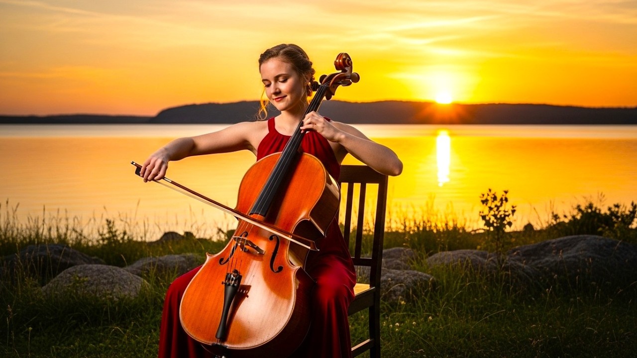 🎻🎹 Виолончель и фортепиано снежной ночью – ностальгическая музыка для сна и снятия стресса