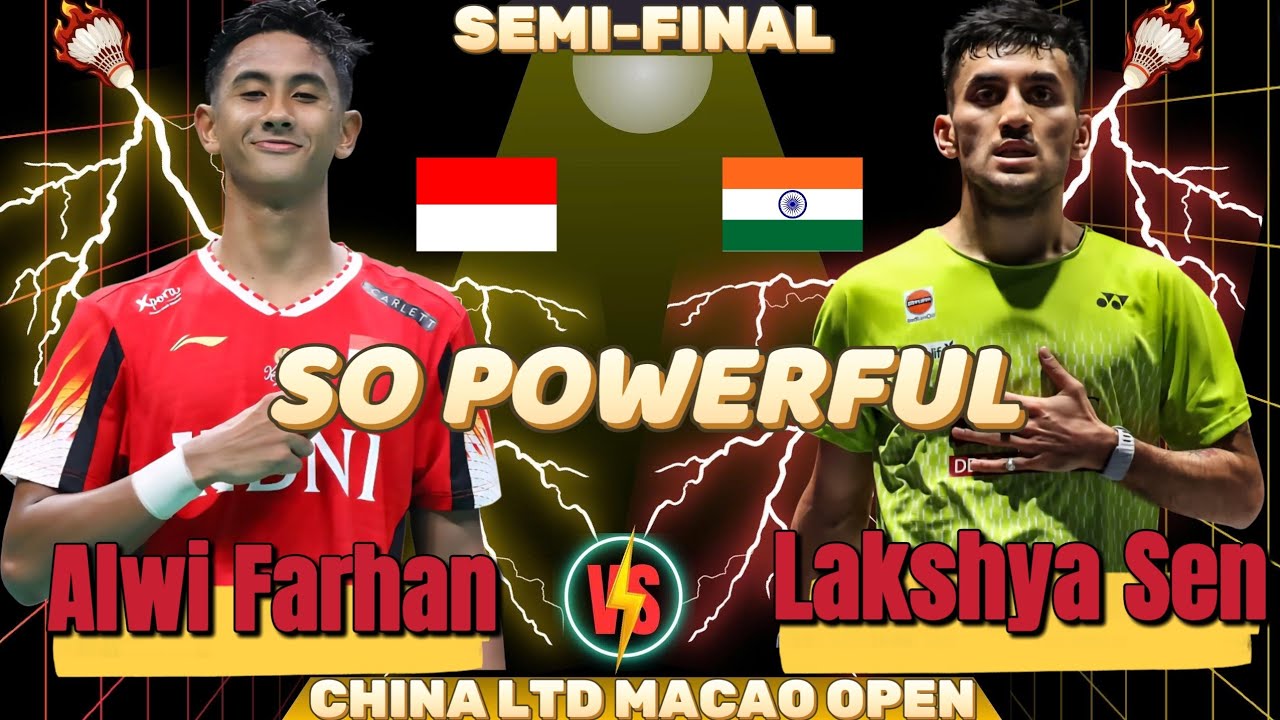 🔥 SO POWERFUL 🔥 Alwi Farhan (INA) vs Laykshya Sen (IND) | SF China LTD Macao Open | Full HD 1080p