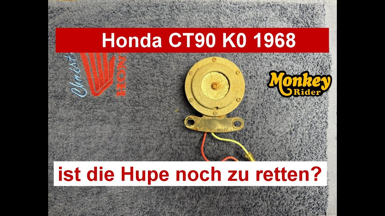 Honda CT90 K0 Hunter Cub 1968, 15. Hupe restaurieren