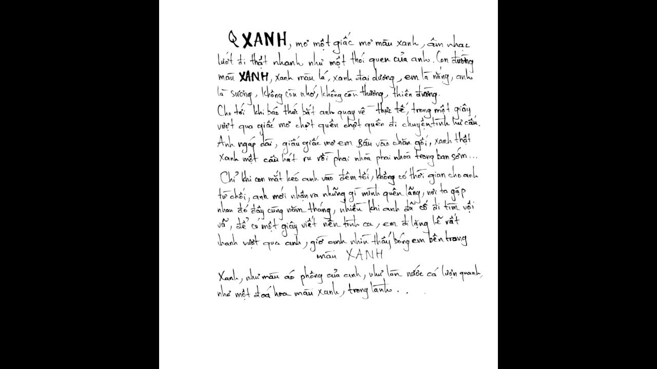 Ngọt - Xanh
