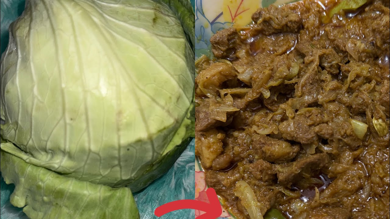 বাঁধাকপি দিয়ে গরুর গোশত বা মাংস ভুনা Beef Roast with Cabbage #cabbage #cabbagerecipe #beef #english