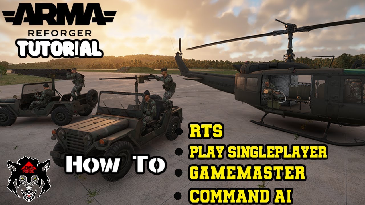 ARMA REFORGER 1.2 TUTORIAL | Command Ai | Одиночная игра | Использование GameMaster