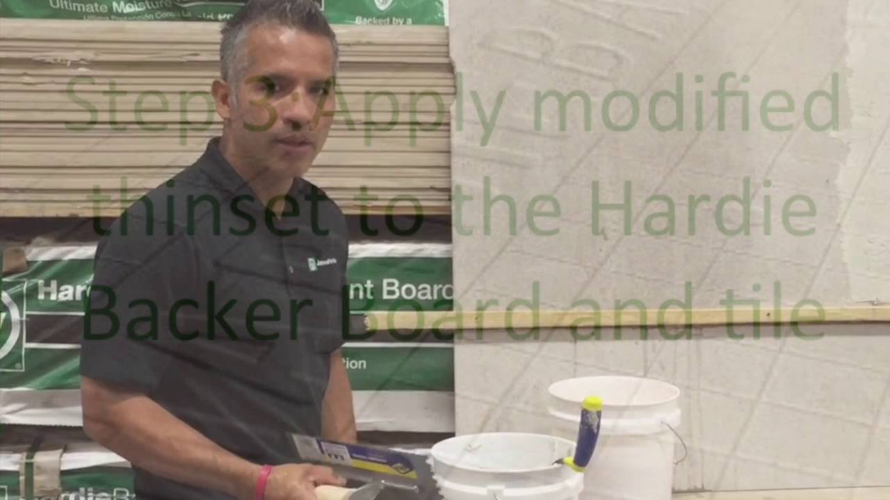 How to install tiles with the Hardie Backer board