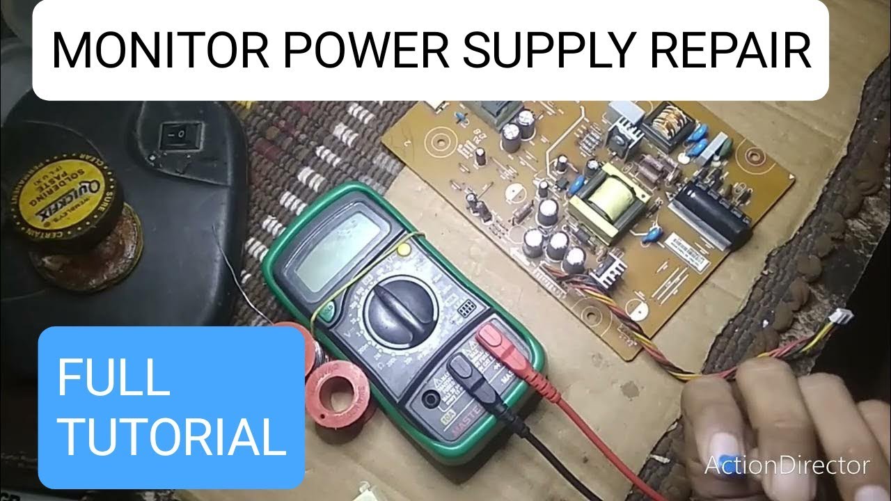 monitor power supply repair  ! monitor repair  ! full tutorial