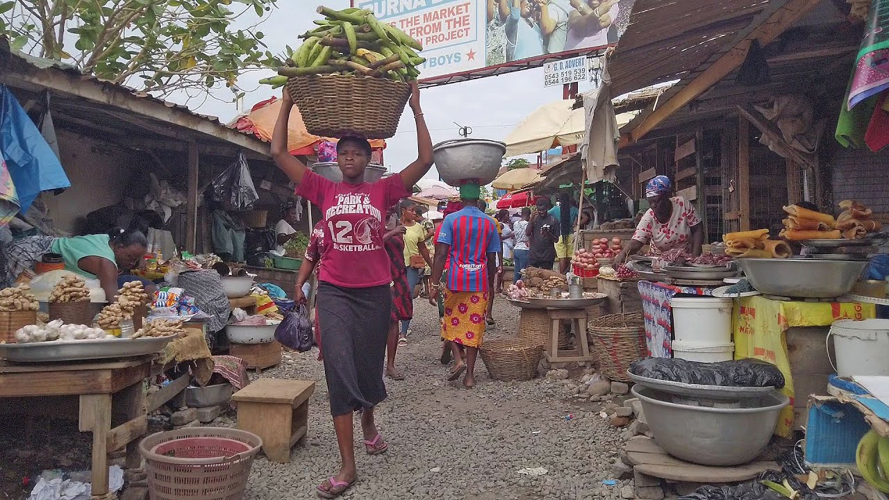 MOST FAMOUS FOOD MARKET IN GHANA ACCRA, AFRICA