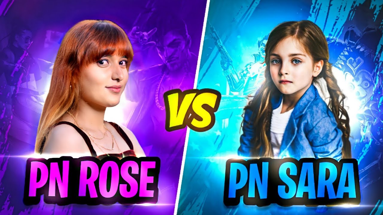 Pn Rose vs Pn Sara || Most Funniest 😂 1vs1 With 9 Year Old 💖 Cute Girl - Garena Free Fire