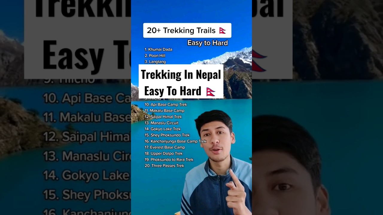 Trekking In Nepal | Top 20 Trekking Location | Easy To Hard&nbsp; #trekkinginnepal