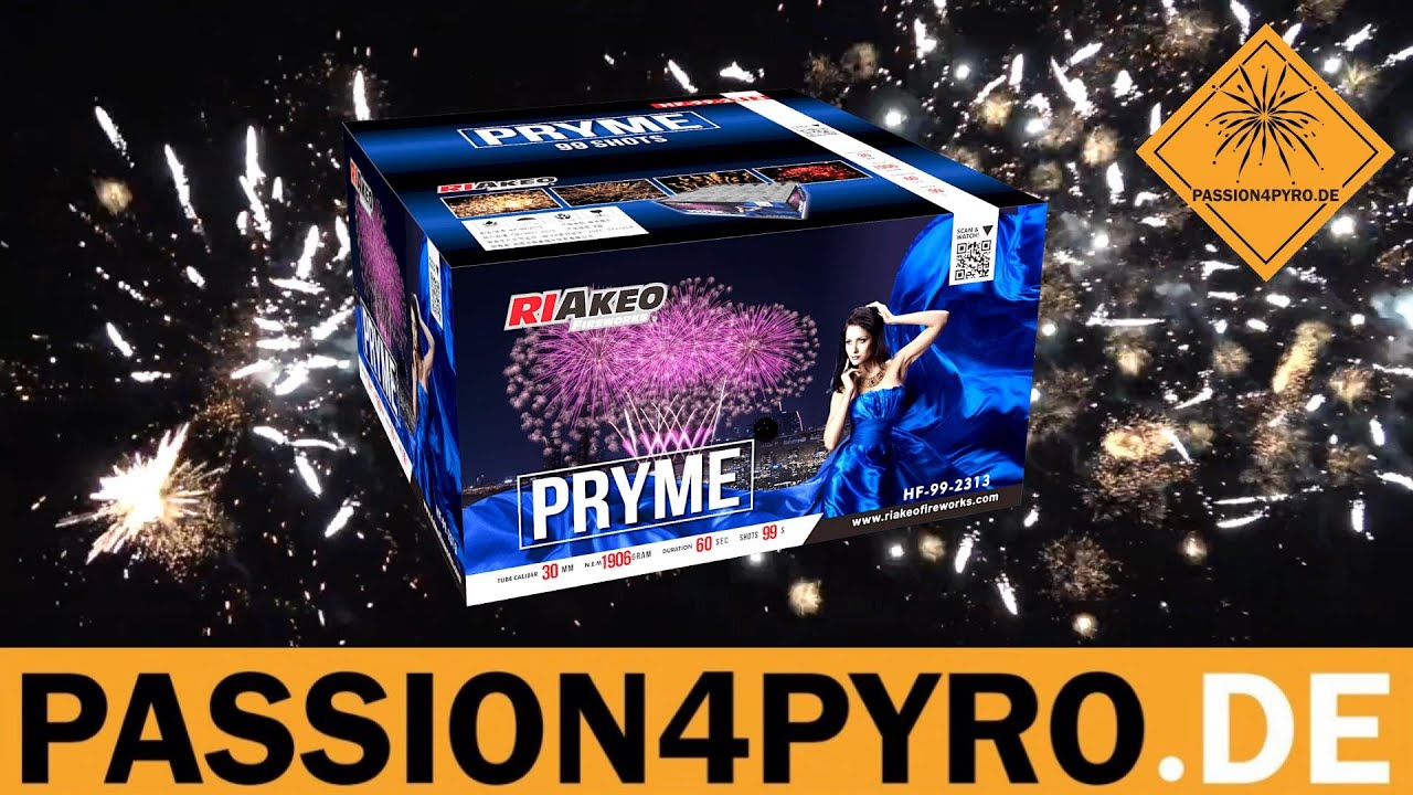 Riakeo Fireworks PRYME(1.3G)HF-99-2313 30MM PASSION4PYRO.DE