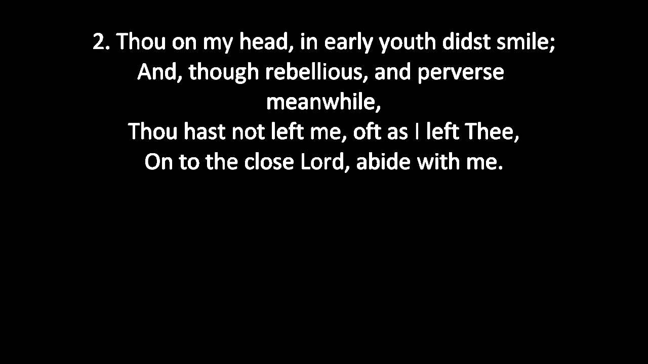 Abide With Me (Indelible Grace)