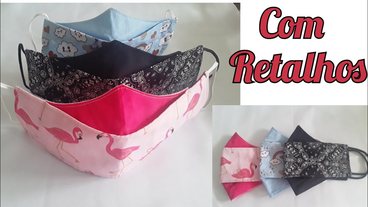 Feita com retalhos(Máscara 3D )