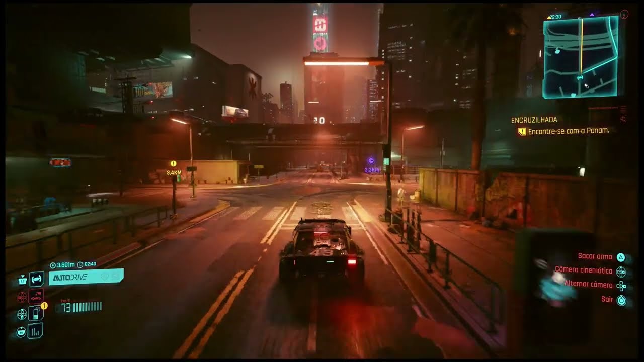Cyberpunk 2077 - captura em um MacBook Pro de 2013 no Windows 10 (PS5)