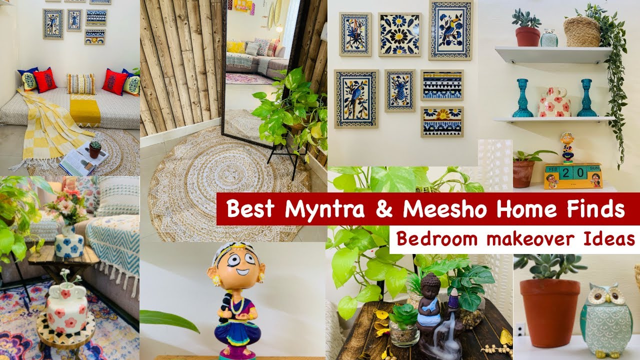 MYNTRA Home Decor Haul | Simplify Your Space with Spring Bedroom Makeover Ideas Starting @ Rs 329