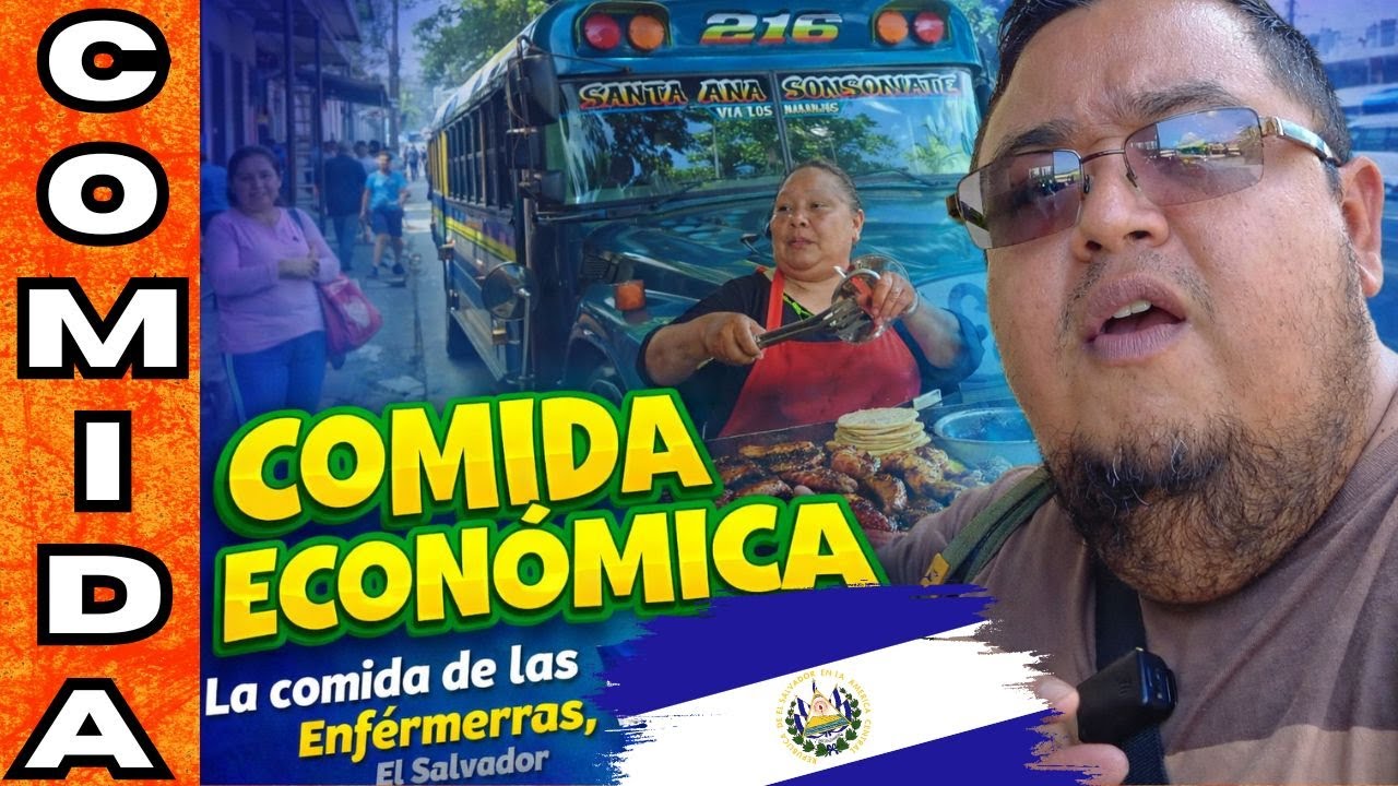 COMIDA ECONÓMICA en El Salvador 🇸🇻 | La comida de las enfermeras cerca del hospital
