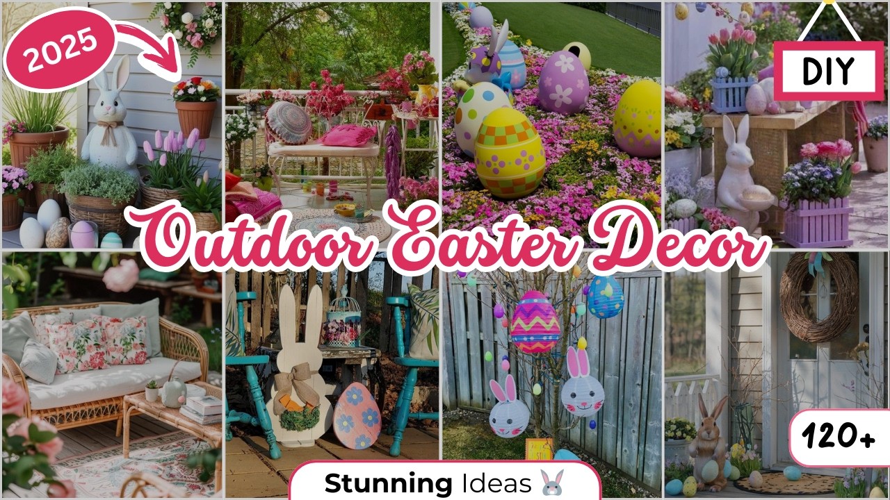 🌸 Outdoor Easter Decor 2025 | 120+ Stunning Ideas for Your Yard, Porch & Lawn! 🐰