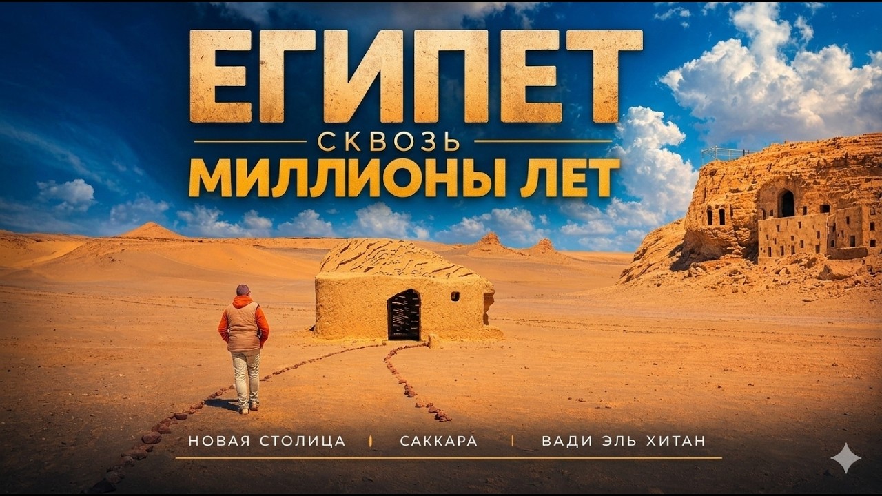 Зимовка в Египте #17: Египет сквозь миллионы лет от города будущего к доисторическому кладбищу китов