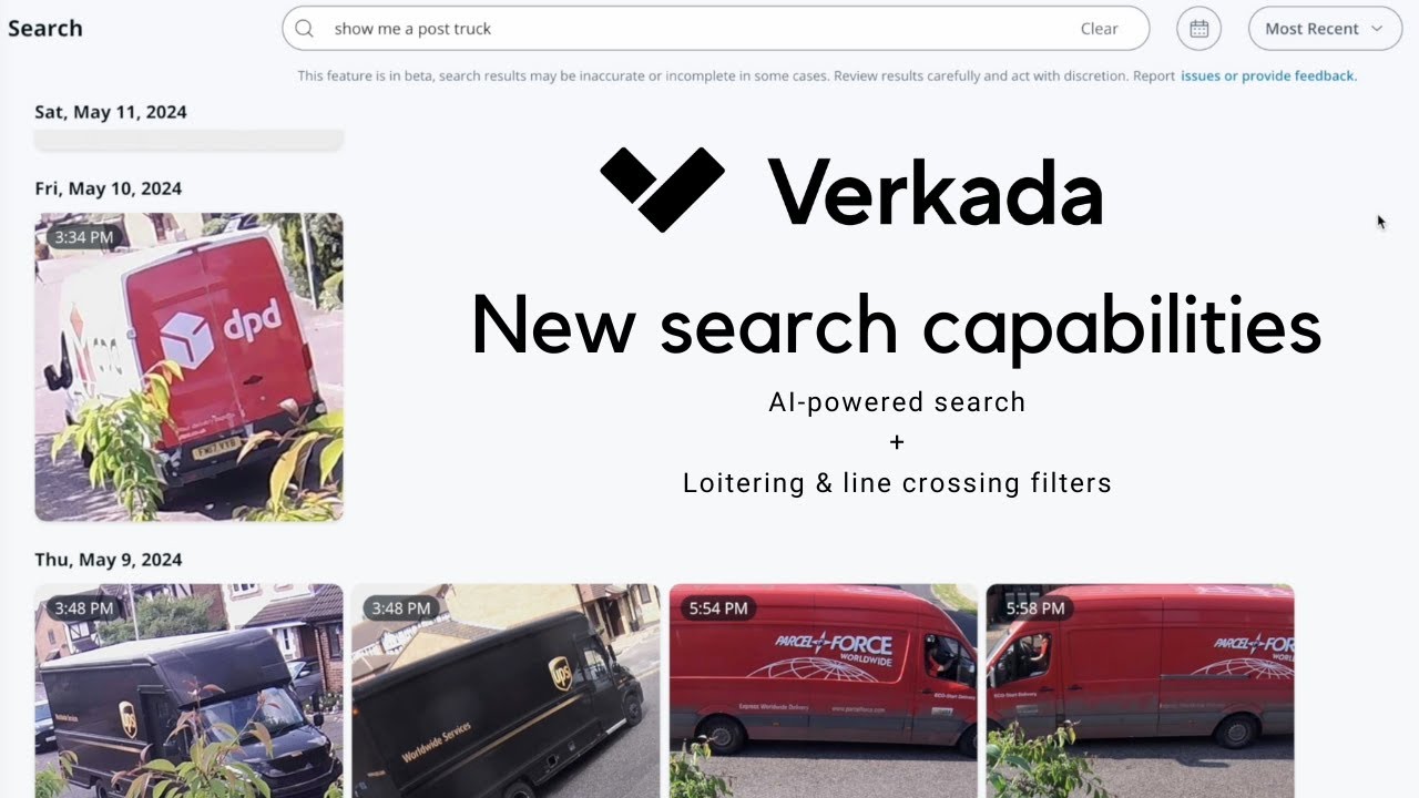 Verkada - AI-powered search and other new investigation capabilities