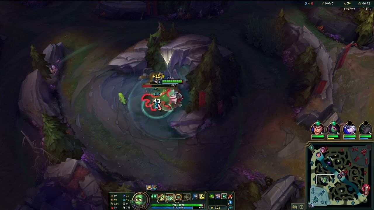 【LoL】JG初心者🔰約１時間に及ぶ激闘！