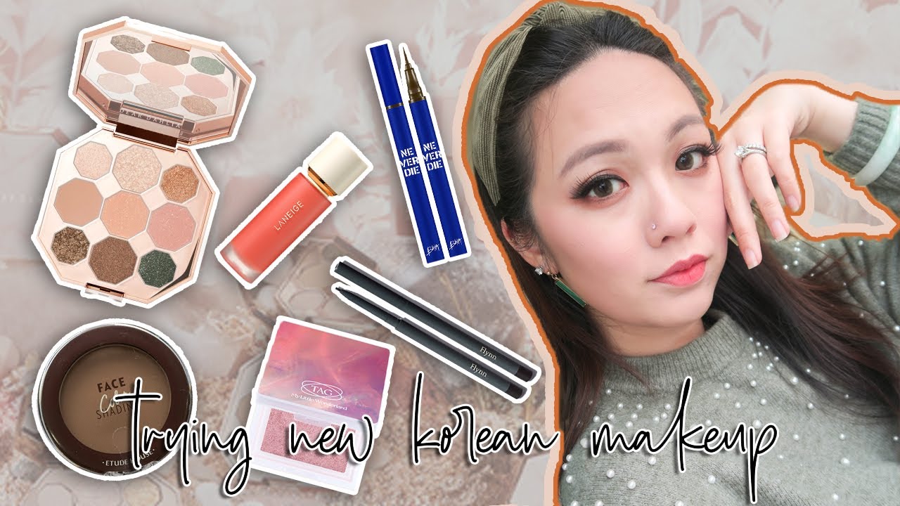 Trying New Korean Makeup|DEAR DAHLIA,ETUDE HOUSE,BBIA,LANEIGE & MORE