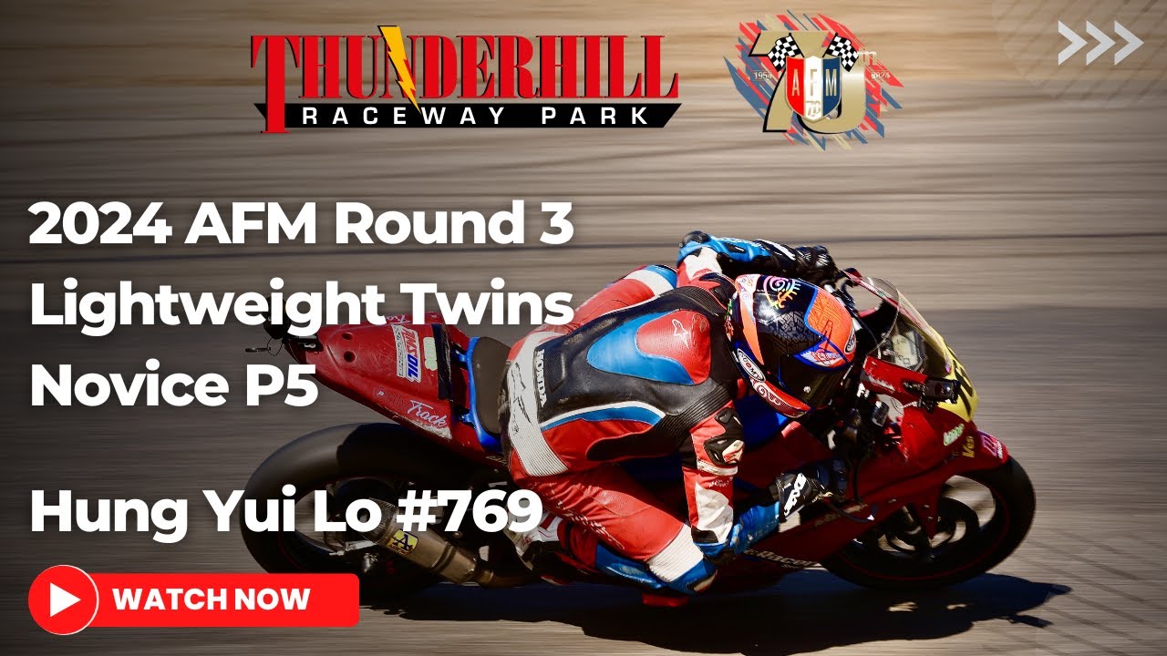 2024 AFM Round 3 | Lightweight Twins Novice | Thunderhill East | Yamaha R3